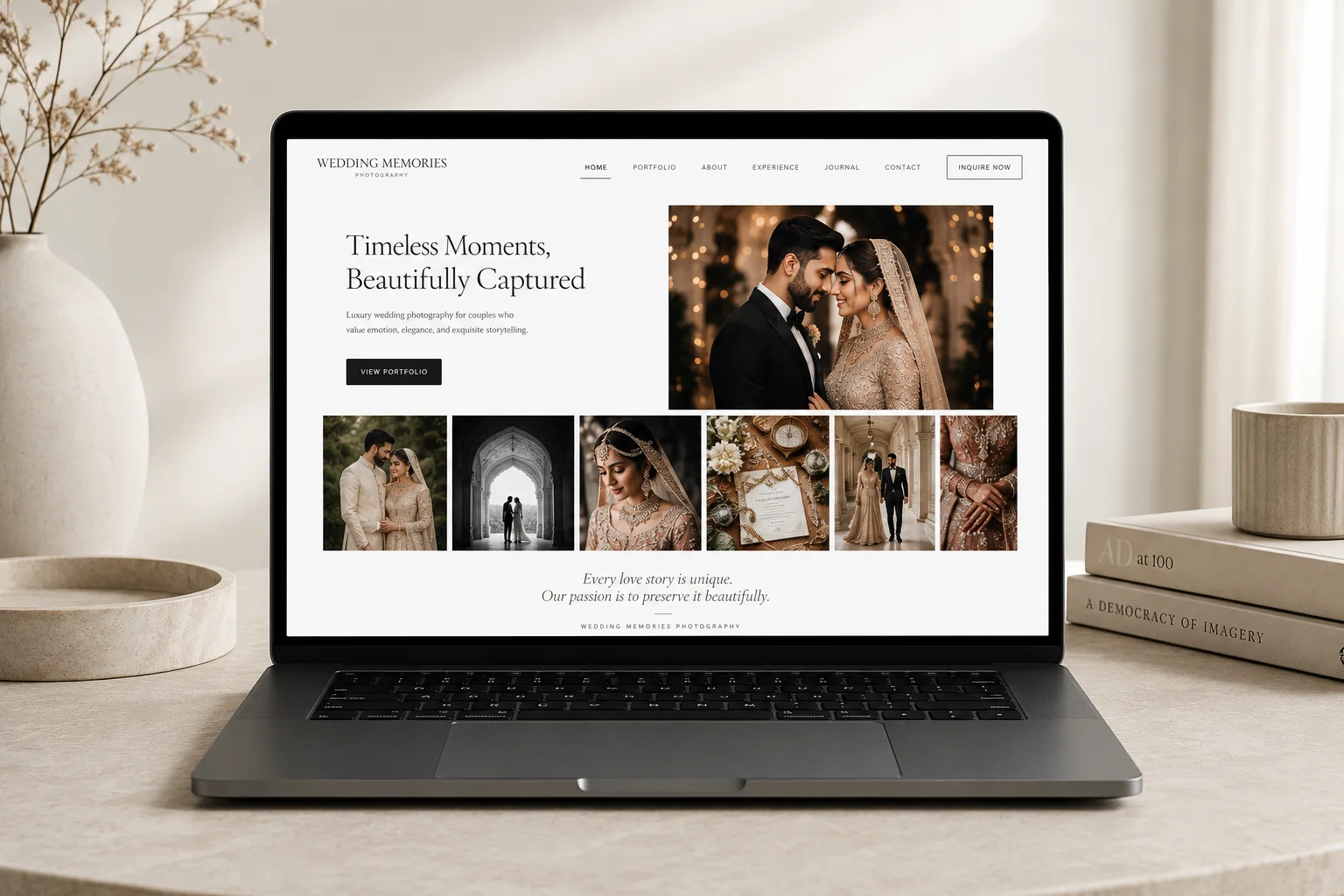 Wedding Photography Gallery Portfolio Concept